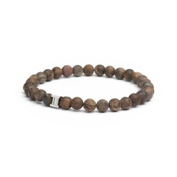 Armband mit 6 mm mattbraunem Bronzitstein - Mat Brown 6mm